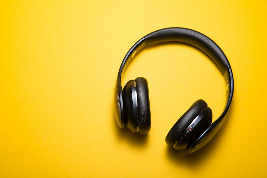 Colorful over-ear headphones